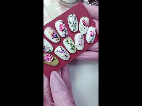 Видео: Тюльпаны от руки, в технике акварельная роспись. Все готовы к ВЕСНЕ???