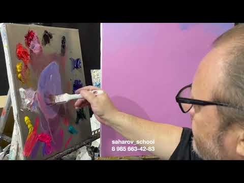 Видео: Видео-урок "Зимний вечер". Художник Игорь Сахаров