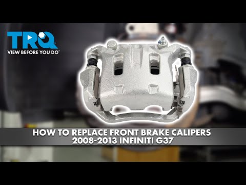Видео: Как заменить передние тормозные суппорты Infiniti G37 2008-2013
