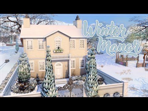 Видео: Зимняя усадьба❄│Строительство│Winter Manor│SpeedBuild│NO CC [The Sims 4]