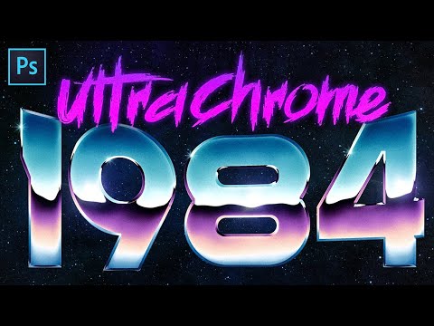 Видео: Как создать суперкрутой Chrome из 80-х в Photoshop!