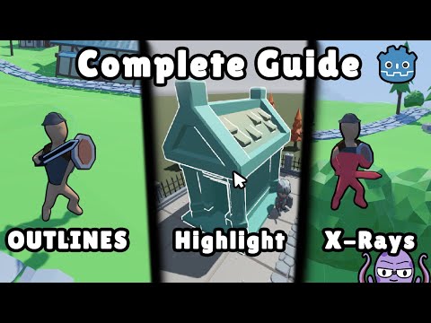 Видео: Как создавать и использовать контуры в 3D | Godot