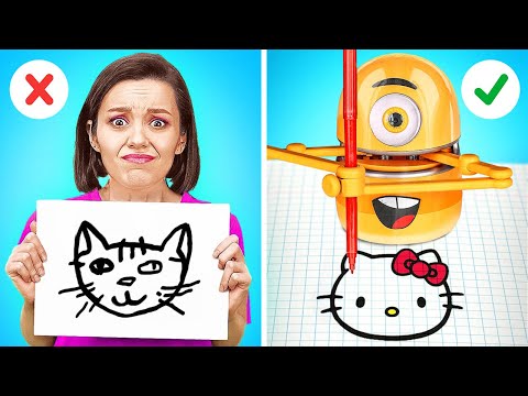 Видео: ГАДЖЕТЫ VS ЛАЙФХАКИ⚡️ ЧЕЛЛЕНДЖ ДЛЯ ХУДОЖНИКОВ: Богатые vs бедные 🎨 Творческие советы от 123 GO!
