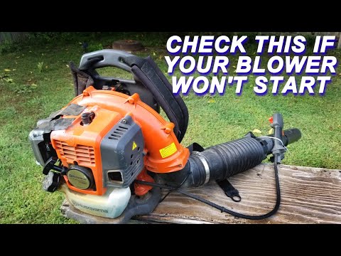 Видео: Ремонт ранцевого воздуходува Husqvarna, который не заводится