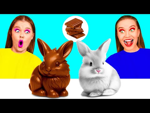 Видео: Челлендж. Шоколадная Еда vs Настоящая еда | Безумная Кулинарная Битва от DaRaDa Challenge