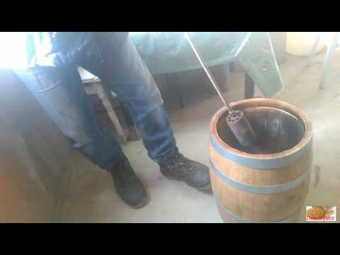 Видео: обжиг бочки