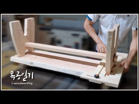 Видео: изготовление ДЛИННОЙ СТУЛЫ / making a LONG STOOL without screws [деревообработка]