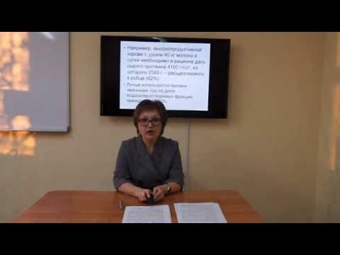 Видео: Козина Е.А. Протеиновая питательность кормов