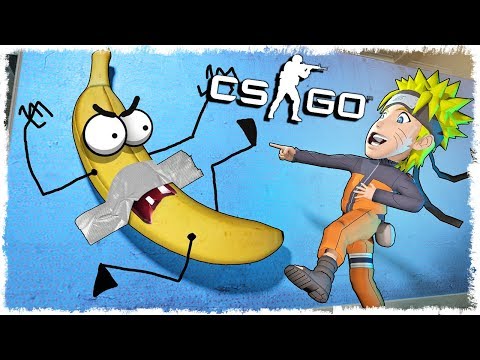Видео: НАРУТО ТРОЛЛЬ vs БАНАН МАНЬЯК В CS:GO!!!
