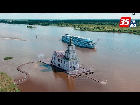 Видео: Уникальный храм на воде под Белозерском хотят сделать достопримечательностью