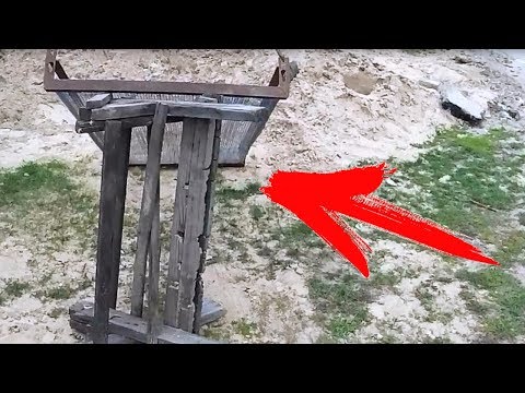 Видео: Как правильно просеять песок от камней. Дедовский способ!!!