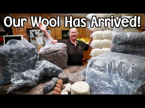 Видео: Наша обработанная овечья и альпака шерсть прибыла!