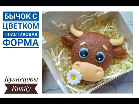 Видео: Мыло Бычок с ромашкой/Заливка пластиковой формы/Мыловарение/Кузнецовы Family