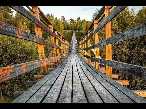 Видео: Путешествие к подвесному мосту в Удмуртии. Стоит ли ехать? Аэросъемка.