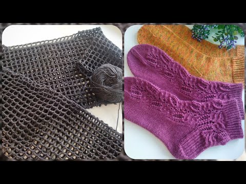 Видео: Довязываю дочке Топ-сетку 🧶 Ещё две парочки носков 🧶