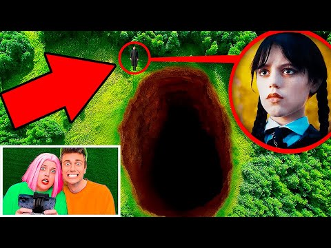 Видео: МЫ ОТПРАВИЛИ ДРОН — И ОН СНЯЛ УЭНСДЭЙ АДДАМС!!!