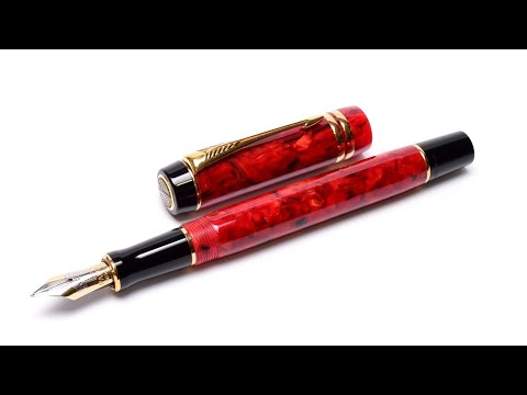 Видео: Обзор перьевой ручки Parker Duofold International (MkII) Jasper Red