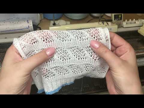 Видео: Ажур без ажурной каретки/Сильвер Рид 280/сдвиги и роспуски/machine knitting