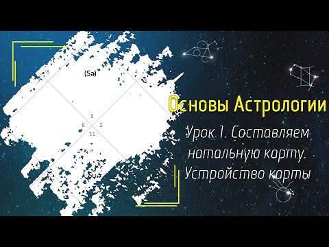 Видео: Основы Астрологии. Урок 1 - Натальная карта. Устройство