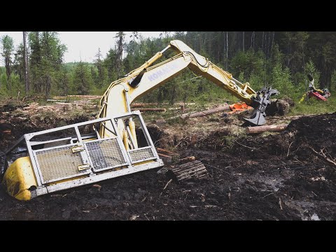 Видео: Спасение лесозаготовительной техники.