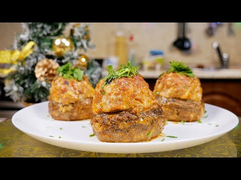 Видео: Новогодние фаршированные ГРИБЫ на МЯСНОЙ НОЖКЕ, цыганка готовит.