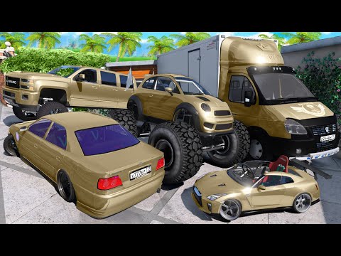 Видео: УГНАЛ КУЧУ ЗОЛОТЫХ ЧИТ ТАЧЕК И ОГРОМНЫЙ МОНСТР ТРАК У МАЖОРА ЗА 180 СЕК! БИТВА ВОРОВ В ГТА 5 ОНЛАЙН!