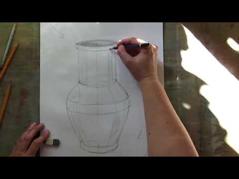 Видео: Малюнок . Натюрморт з глечиком. /Still life with a jug.