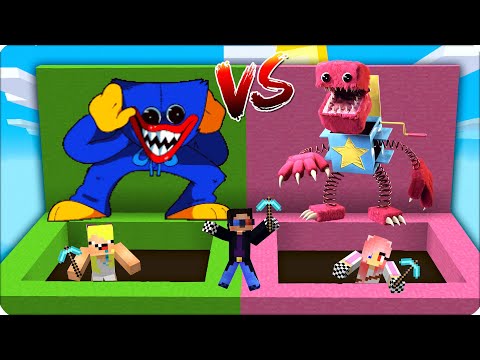 Видео: ⛺️ЯМА ХАГГИ ВАГГИ vs ЯМА БОКСИ БУ в Майнкрафте! Нубик Кубик Шеди Леска