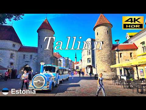 Видео: Прогулка по Таллину в сумерках / Эстония 🇪🇪 / Август 2024 года / 4K HDR