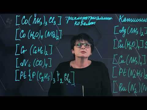 Видео: Общая химия. Номенклатура комплексных соединений. Часть 1.