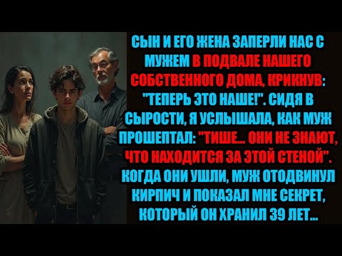 Видео: В темноте подвала я услышала, как мой муж вытащил кирпич и показал мне то, что он прятал...