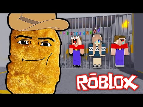 Видео: 2 НУБА И ДЕВУШКА ПРО ДЕЛАЮТ ПОБЕГ ИЗ ТЮРЬМЫ НАГГЕТС КОВБОЙ В РОБЛОКС