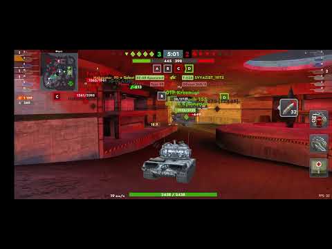 Видео: Tanks blitz. AMX 50 B четко видит по сетапу куда надо закатывать