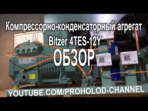 Видео: Компрессорно-конденсаторный агрегат Bitzer 4TES-12Y