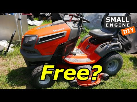 Видео: Хорошо-хорошо, бесплатный газонный трактор Husqvarna. Что с ним может быть не так?