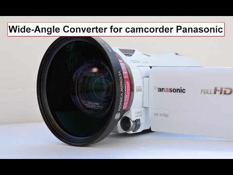 Видео: Wide-Angle Converter, широкоугольный конвертер для видеокамеры Panasonic