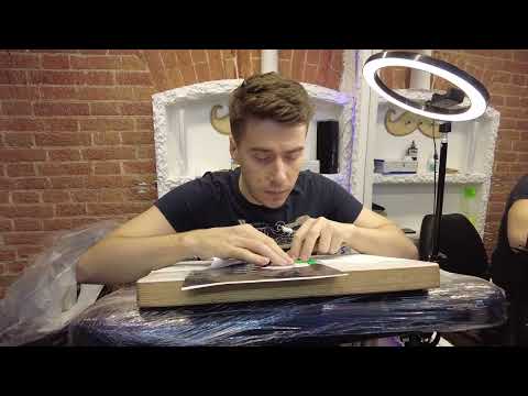 Видео: Трансферный ручной перевод тату эскиза плюсы и минусы