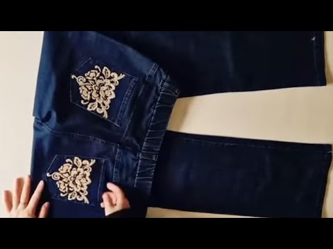 Видео: [DIY] ✂️✂️ Старые джинсы превратились в красивые и практичные модные вещи!!!