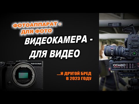 Видео: Видеокамера - для видео, фотоаппарат - для фото ???