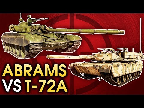 Видео: 💥 Абрамс против Т-72А / War Thunder