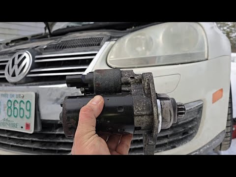 Видео: Замена стартера 06 - 10 Volkswagen Jetta, Golf, Rabbit