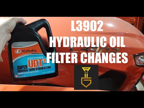 Видео: Kubota L3902: Основное руководство по замене фильтра гидравлического масла!