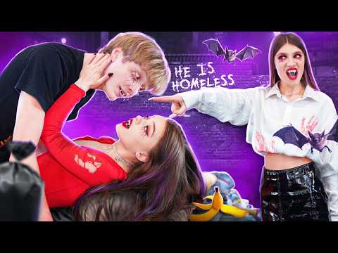 Видео: Никто в Школе не Знает, что я Бедная Вампирша! Я Обманула Всех и Начала Встречаться с Крашем Школы!