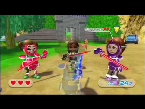Видео: Wii Sports Resort Фехтование Противостояние Этапы 19-20