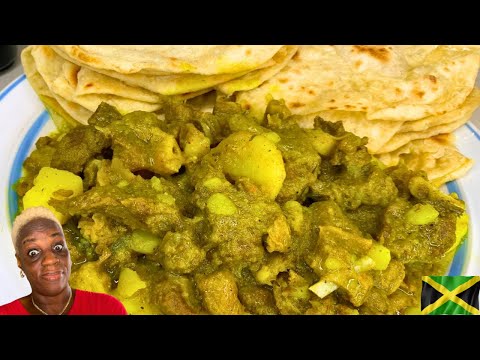 Видео: Гайанские лепёшки роти, приготовленные на Ямайке! | Идеальный и вкусный / аппетитный карри с козл...