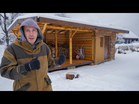 Видео: Шикарный дровник из дров