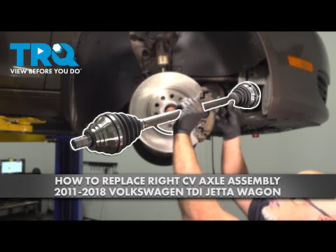 Видео: Как заменить правый приводной вал в сборе на Volkswagen TDI Jetta Wagon 2011-2018