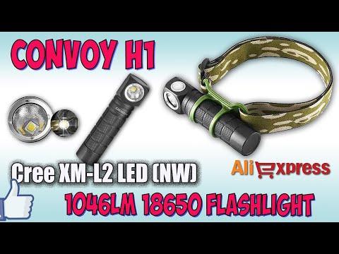 Видео: Налобник Convoy H1 ♦ Полный обзор фонаря. Convoy H1 camping Headlamp.