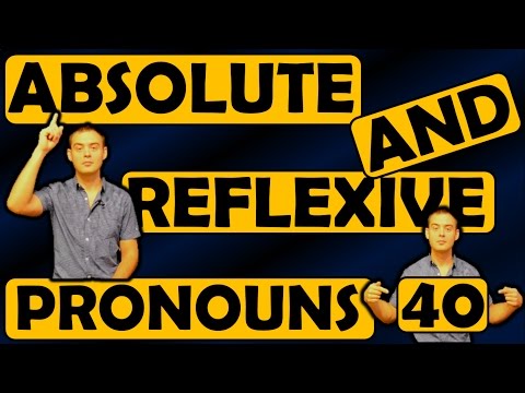 Видео: 40. Английский: REFLEXIVE AND ABSOLUTE PRONOUNS / ВОЗВРАТНЫЕ И АБСОЛЮТНЫЕ МЕСТОИМЕНИЯ (Max Heart)