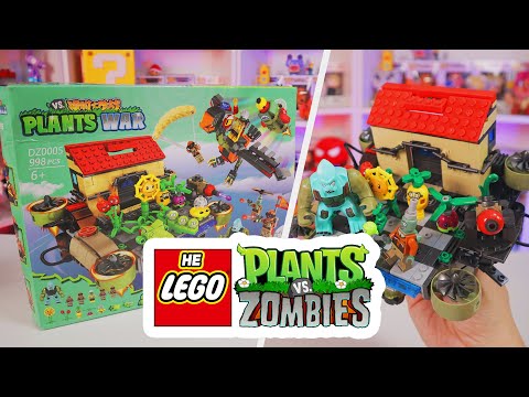 Видео: "ЛЕГО" PLANTS vs ZOMBIES - ЛЕТАЮЩАЯ КРЕПОСТЬ МУЖИКА
